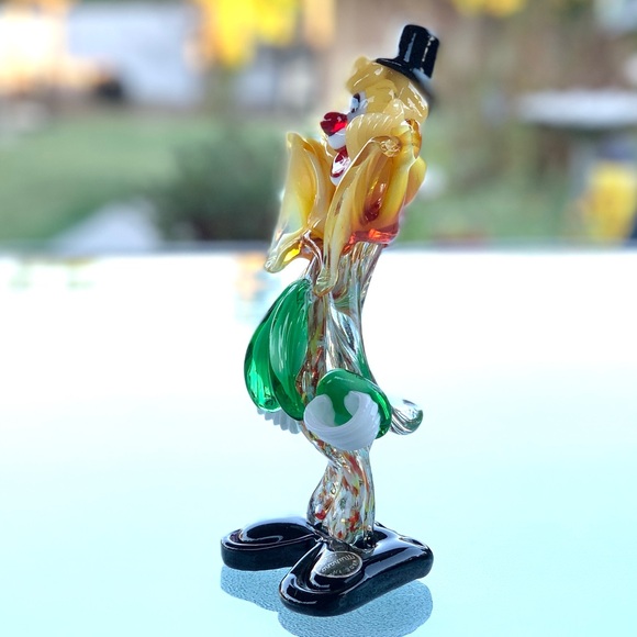 Venetian Murano Glass Clown - Picture 4 of 9